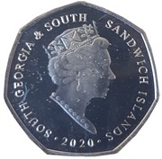 50 Pence - Elizabeth II Macaroni Penguin obverse image