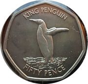 50 Pence - Elizabeth II King Penguin, United Kingdom, 2020 reverse image