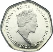 50 Pence - Elizabeth II RRS Discovery obverse image