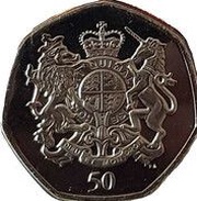 50 Pence - Elizabeth II The Queens 95th Birthday, United Kingdom, 2021 reverse image