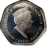 50 Pence - Elizabeth II Platinium Jubilee obverse image