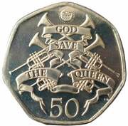 50 Pence - Elizabeth II Platinium Jubilee, United Kingdom, 2022 reverse image