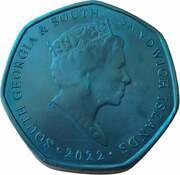 50 Pence - Elizabeth II The Antarctic Blue Whale obverse image