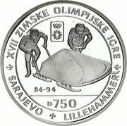 750 Dinara Olympics - Bobsled reverse image