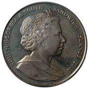 2 Pounds - Elizabeth II Sir Ernest Henry Shackleton obverse image