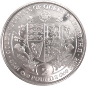 2 Pounds - Elizabeth II Golden Jubilee, United Kingdom, 2002 reverse image