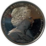 2 Pounds - Elizabeth II Sir Ernest Shackleton obverse image