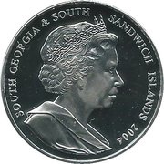 2 Pounds - Elizabeth II Sir Ernest Shackleton obverse image