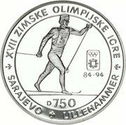750 Dinara Olympics - Cross-Country Skiing reverse image