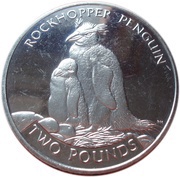 2 Pounds - Elizabeth II Rockhopper Penguin, United Kingdom, 2006 reverse image