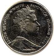 2 Pounds - Elizabeth II Grey-headed Albatross obverse image