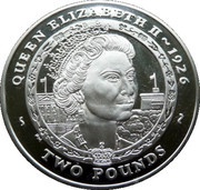 2 Pounds - Elizabeth II Queen Elizabeth II 1926, United Kingdom, 2007 reverse image