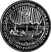 2 Pounds - Elizabeth II Trans-Antarctic Expedition, United Kingdom, 2007 reverse image