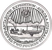2 Pounds - Elizabeth II Trans-Antarctic Expedition, United Kingdom, 2007 reverse image
