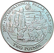2 Pounds - Elizabeth II International Polar Year, United Kingdom, 2007 reverse image