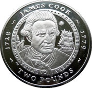2 Pounds - Elizabeth II James Cook, United Kingdom, 2007 reverse image