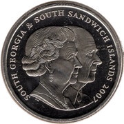 2 Pounds - Elizabeth II Diamond Wedding - Royal Engagement 1947 obverse image