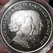 2 Pounds - Elizabeth II Diamond Wedding; Marriage Licence obverse image