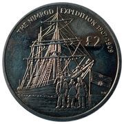 2 Pounds - Elizabeth II Nimrod Expedition, United Kingdom, 2009 reverse image