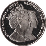 2 Pounds Diamond Jubilee - Queen Mother with infant Elizabeth II obverse image