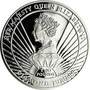 2 Pounds - Elizabeth II Diamond Jubilee, United Kingdom, 2012 reverse image