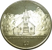 2 Pounds - Elizabeth II Centenary of Grytviken Church, United Kingdom, 2013 reverse image