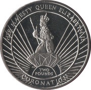 2 Pounds - Elizabeth II Coronation, United Kingdom, 2013 reverse image