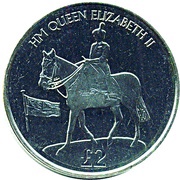 2 Pounds - Elizabeth II The 90th anniversary of Queen Elizabeth II, United Kingdom, 2016 reverse image