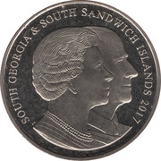 2 Pounds - Elizabeth II 70 Years Queen Elizabeth II and Prince Philip obverse image