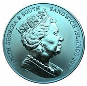 2 Pounds - Elizabeth II Blue Squid obverse image