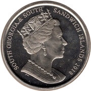 2 Pounds - Elizabeth II Leopard Seal obverse image