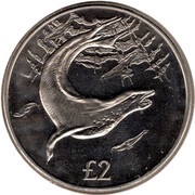 2 Pounds - Elizabeth II Leopard Seal, United Kingdom, 2018 reverse image