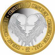 2 Pounds - Elizabeth II Florence Nightingale; Silver, United Kingdom, 2020 reverse image