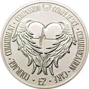 2 Pounds - Elizabeth II Angel Wings, United Kingdom, 2021 reverse image