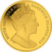 4 Pounds - Elizabeth II Bicentenary of Queen Victoria: Great Seal on Horseback obverse image
