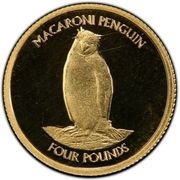 4 Pounds - Elizabeth II Macaroni Penguin, United Kingdom, 2020 reverse image