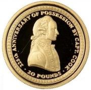 20 Pounds - Elizabeth II Captain James Cook, United Kingdom, 2000 reverse image