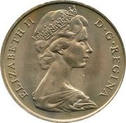 1 Crown - Elizabeth II 2nd portrait obverse image