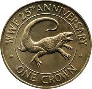 1 Crown - Elizabeth II WWF, United Kingdom, 1988 reverse image