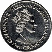 1 Crown - Elizabeth II Royal Wedding - Princess Diana obverse image