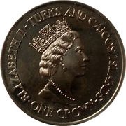 1 Crown - Elizabeth II Royal Wedding - Prince Charles obverse image