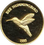 4 Crowns - Elizabeth II Bee Hummingbird, United Kingdom, 1995 reverse image