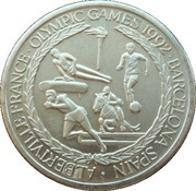5 Crowns - Elizabeth II 1992 Olympic Games, United Kingdom, 1992 reverse image