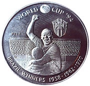 5 Crowns - Elizabeth II World Cup winners - Brazil, United Kingdom, 1993 reverse image