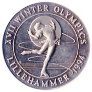 5 Crowns - Elizabeth II Figure Skater, United Kingdom, 1993 reverse image