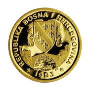 10 000 Dinara Brontosaurus obverse image