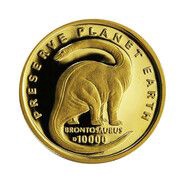 10 000 Dinara Brontosaurus reverse image