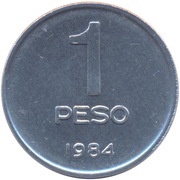 1 Peso reverse image