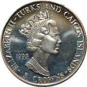 5 Crowns - Elizabeth II Apollo 11 - Launching obverse image