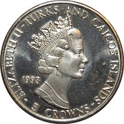 5 Crowns - Elizabeth II Apollo 11 - Lunar landing obverse image